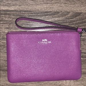 Coach NWT Purple Wristlet